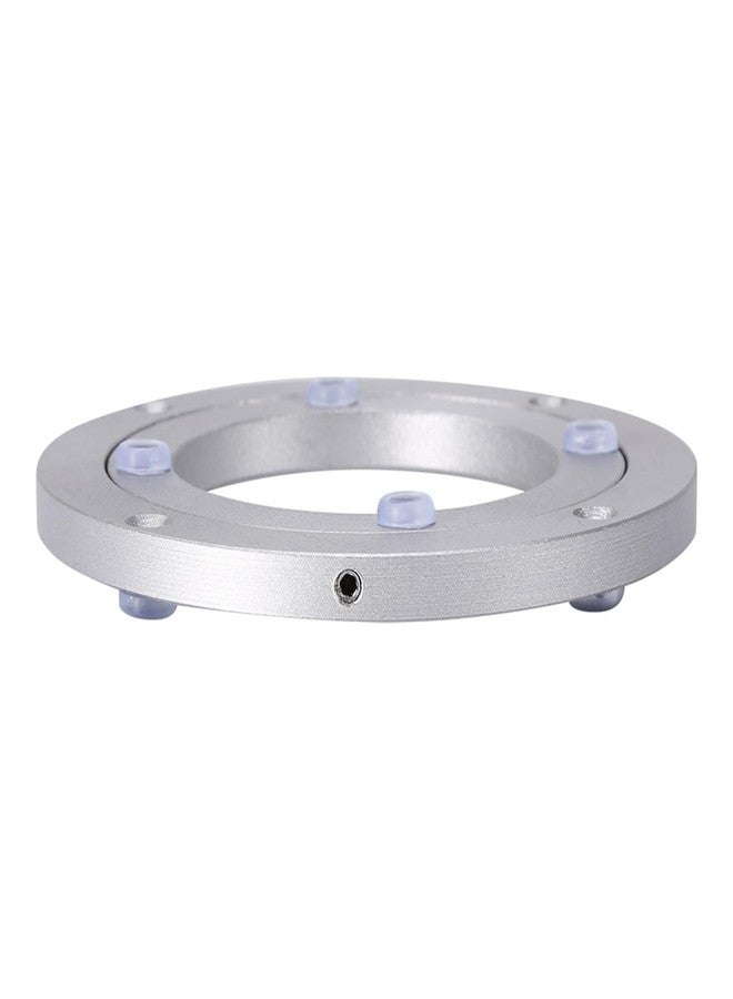 Kodrily Swivel Turntable, Aluminum Alloy Turntable Bearing, Heavy Duty Round Table Bearing, Dining Table Rotating Tray, Smooth Swivel Plate Hardware for Tabletop Serving (4 inch) - Image 2